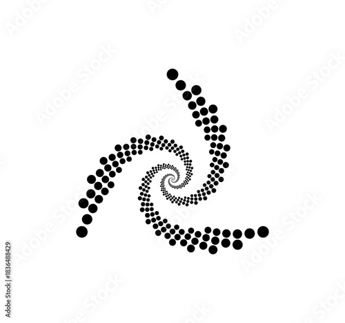 golden ration fibonacci pattern for logo icon background web graphic tattoo. vector illustration.