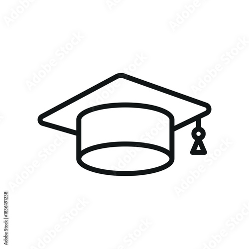 graduation cap icon vector design template