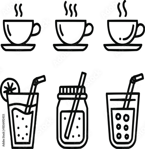 Wallpaper Mural Bathroom Essentials Silhouette Icon Set – Toilet, Shower, and Sink Torontodigital.ca