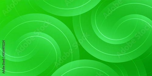 Geometric abstract shape on green gradient overlay background. Vector eps10