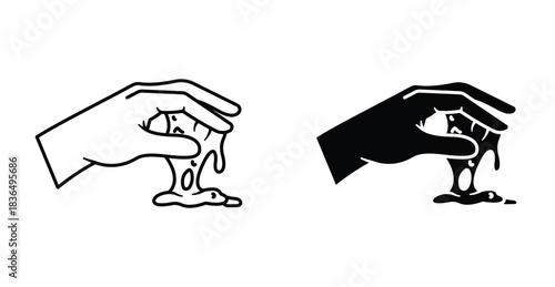 Slime icon graphic design. Vector icon illustrations