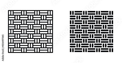 Texture fabric icon graphic design. Vector icon illustrations