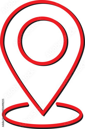 Free Download Red Location Pin Icon - GFXLoad