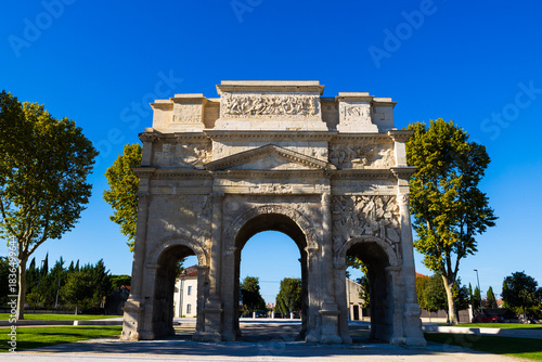 Billede på lærred Ancient Triumphal Arch of Orange commemorating the victories of Germanicus
