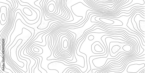 Topographic Background. Abstract wavy and curved lines background. Abstract pattern with Lines. Background of the Topographic Map. Abstract geometric topographic contour map background Free Vector	