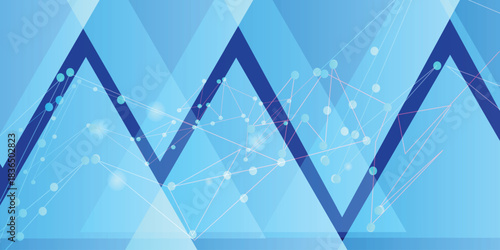 Abstract Blue luxury geometric golden line elements of banner, template design. Luxury geometric overlay golden line with copy space.