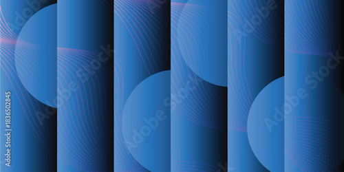 Abstract vibrant gradient line background vector. presentation.Circular pattern with minimalist golden lines on white background Modern wallpaper design for backdrop, website, business, technology