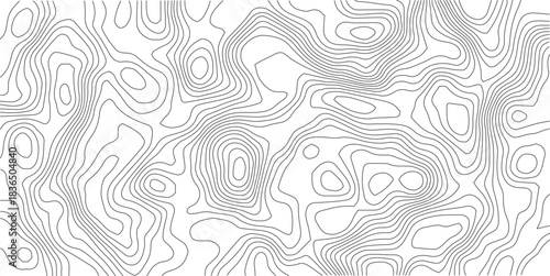Topographical Map Abstraction: Intricate lines and contours delineate an abstract topographical map, offering a minimalist and modern representation of landscape and elevation changes.	