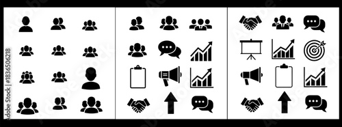 Business finance line editable icons set,vector pictograms of gear, money, bag, goal, megaphone, mind, target, checklist, data, globe, clock, brain.
