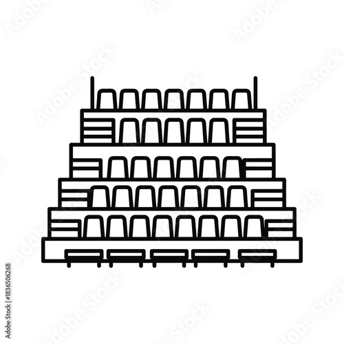 Tiered Seating Arrangement Icon