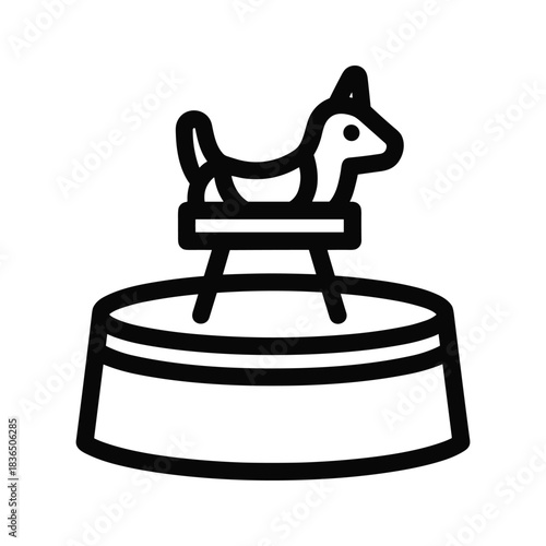 Circus Animal Act Outline Icon