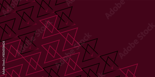 Abstract burgundy background with gold. Burgundy background. luxury geometric background with brozen metallic lines. Graphic ornament. modern