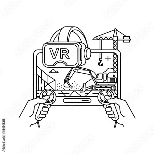 VR Construction Site Simulation and Remote Control