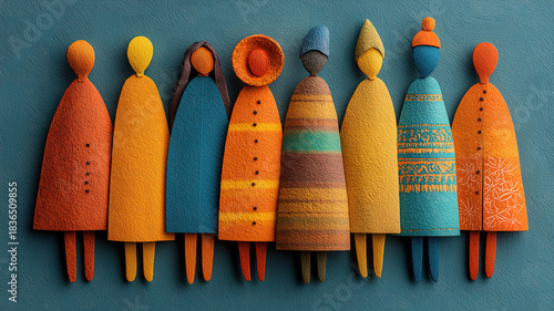 Hands holding colorful paper figures symbolizing diversity equality and inclusion