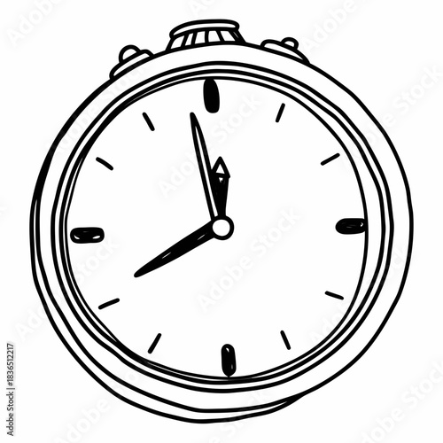 Vintage Stopwatch Illustration Timekeeping and Precision in a Classic Design.