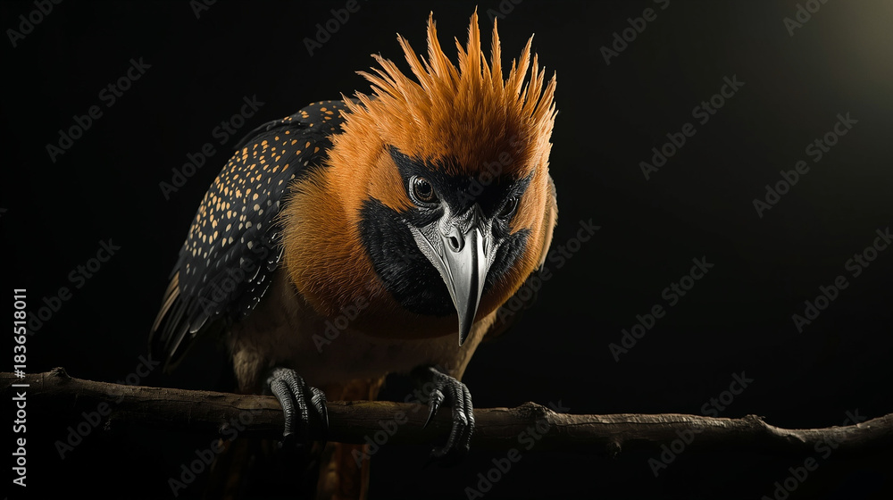 Naklejka premium black and yellow macaw