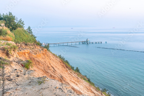 Wallpaper Mural Rügen island bathed in blue morning light with a wide Baltic Sea view showing a panoramic dreamlike seascape and drifting clouds in pure untouched nature Torontodigital.ca