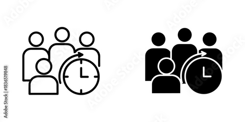 Deadline approaching for team project with clock ticking, perfect for urgent tasks and time sensitive collaboration in business or personal life