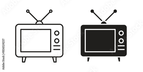 Tv retro icon