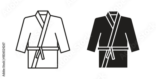 Uniform martial art icon