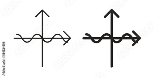 Wave sine icon