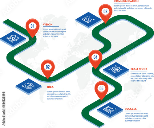 modern infographics options banner