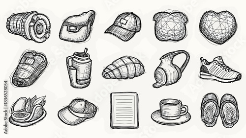 Abstract geometric background with diagonal lines and curved shapes in rgb color model