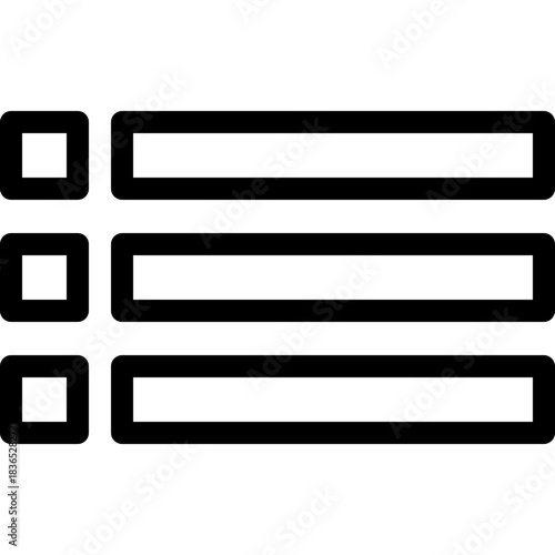 Checklist Items Menu Lineal Style Vector Icon