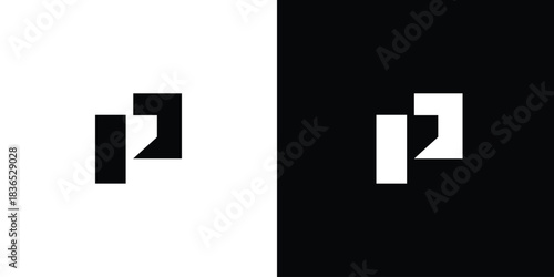 Modern and unique P logo design