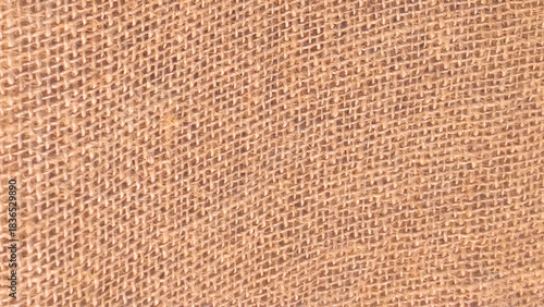 Jute pattern, rough burlap texture, canvas coarse cloth, brown woven rustic bagging. Natural hessian beige textile texture. Linen fabric backdrop. Threads background. Sackcloth surface