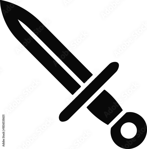 Black Gladius Sword Icon weapon