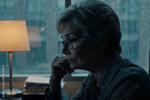 A tired, frustrated mature multiethnic woman distracted from working on her computer.