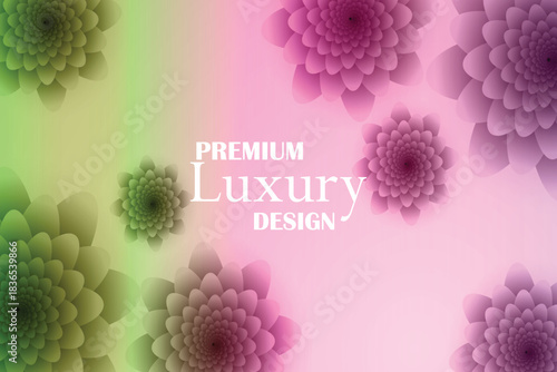 Premium Luxury Design Floral Abstract Background