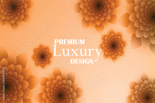 Elegant Spiral Floral Pattern Background