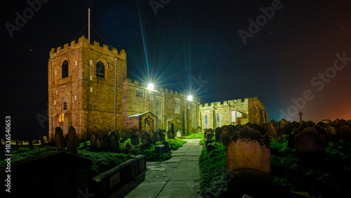 The steps at St Mary's Church, Whitby, Yorkshire