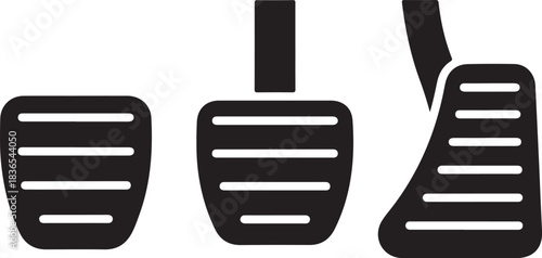 Car pedal icon, car pedal icon pack, car pedal silhouette vector icon