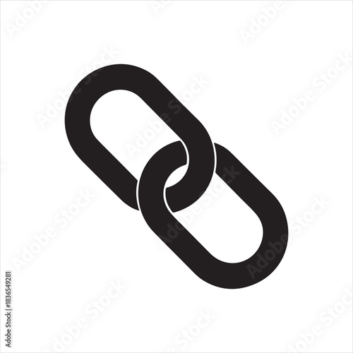 chain link icon vector illustration