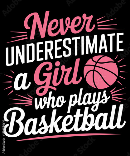 Never Underestimate A Girl Who Plays Basketball