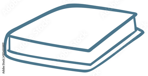 Closed Book Illustration Sticker