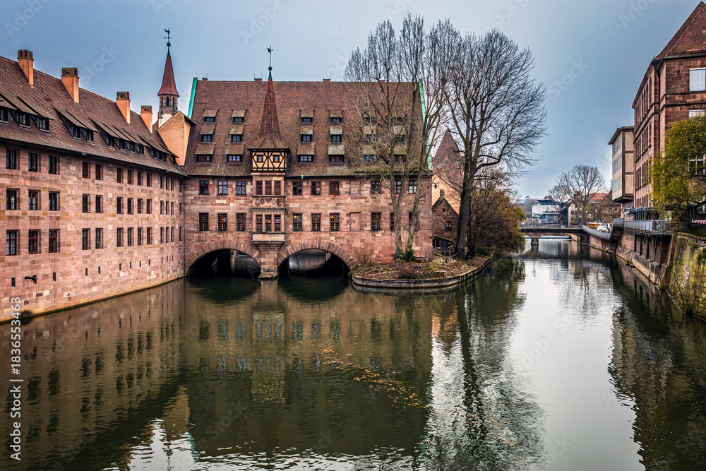 Naklejka premium Nuremberg historic hospital