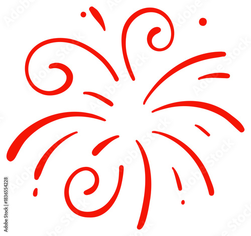 Firework Explosion Illustration