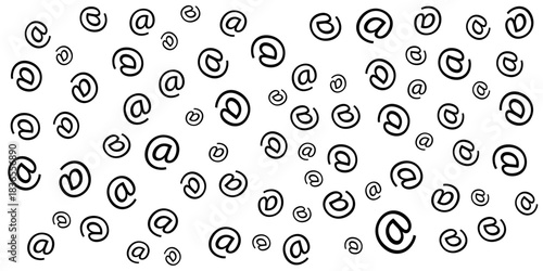 Seamless email background. vector eps10