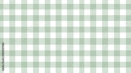 Sage green and white gingham seamless pattern for summer picnics decor