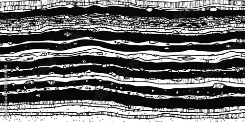 Abstract layered rock strata pattern, geological cross-section illustration