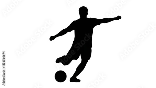 Dynamic silhouette of a figure balancing perfectly on a skateboard demonstrating extreme sports freedom and movement