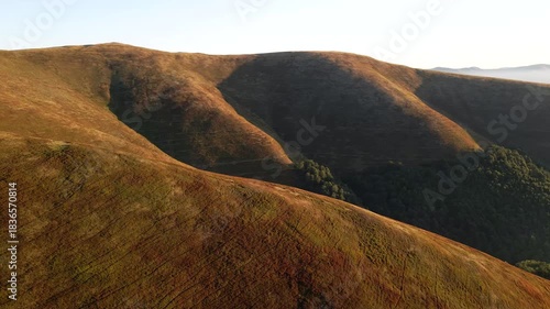 Golden Mountain Slopes at Sunset