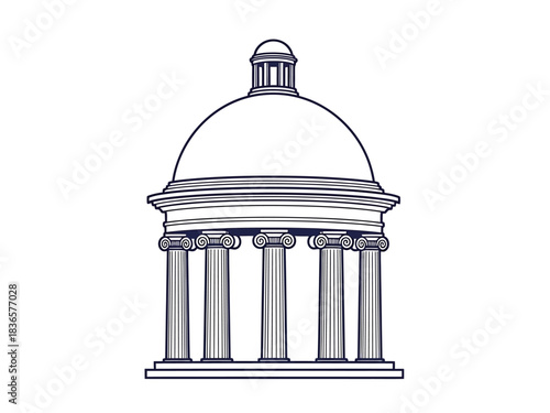 Architectural Structure with Columns
