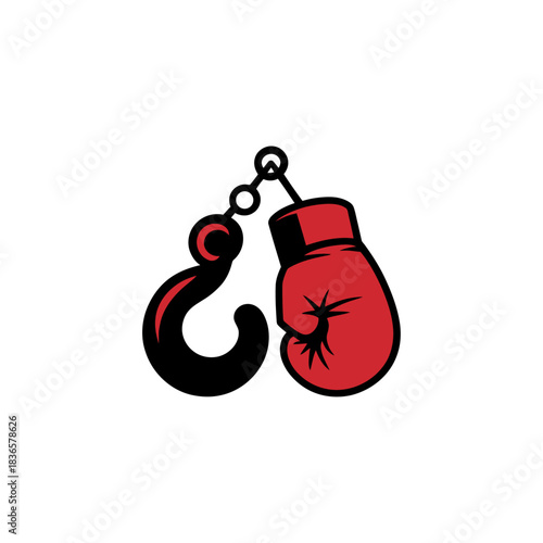 Boxing question hook logo