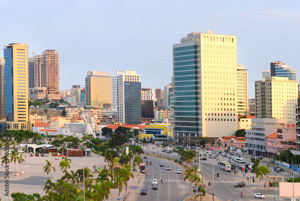 Fototapeta premium Luanda Marginal downtown cityscape Angola