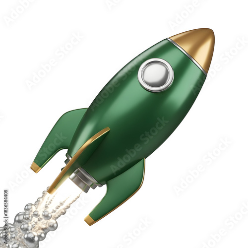 Rocket isolated on transparent background